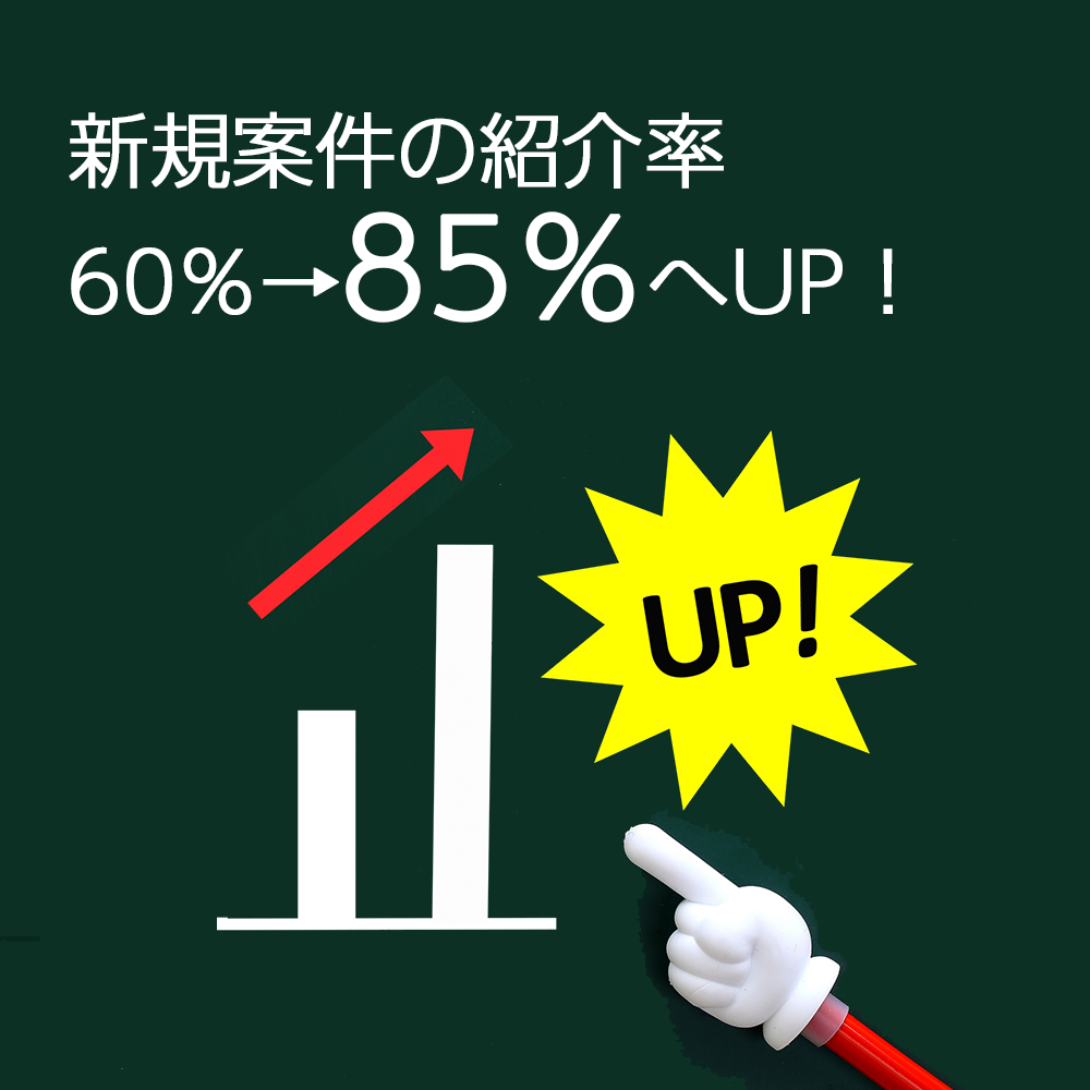紹介率UP